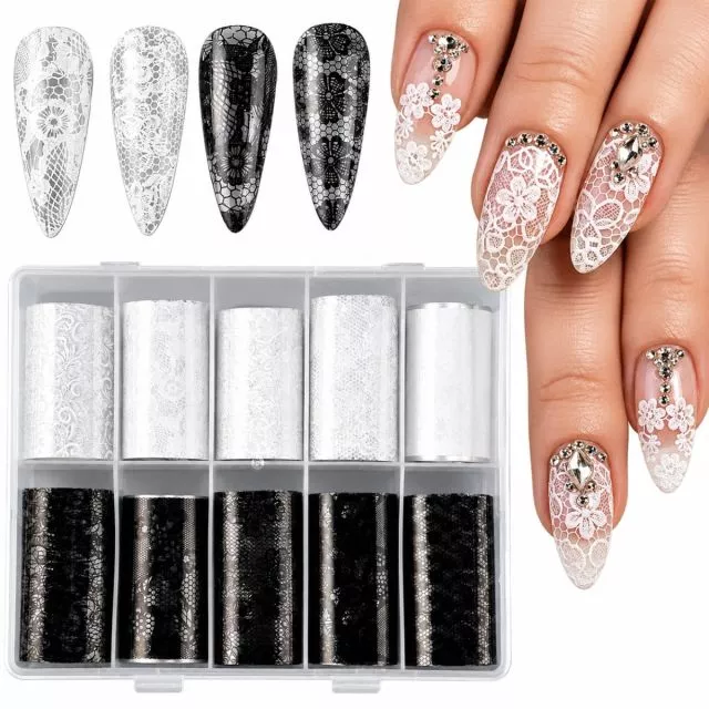 Lace Transfer Foil Set 10 pcs