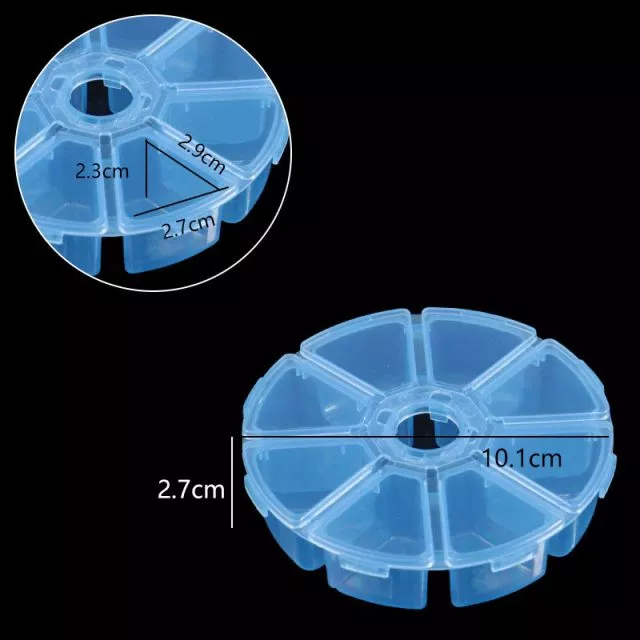 Storage Box 8 Circle Blue