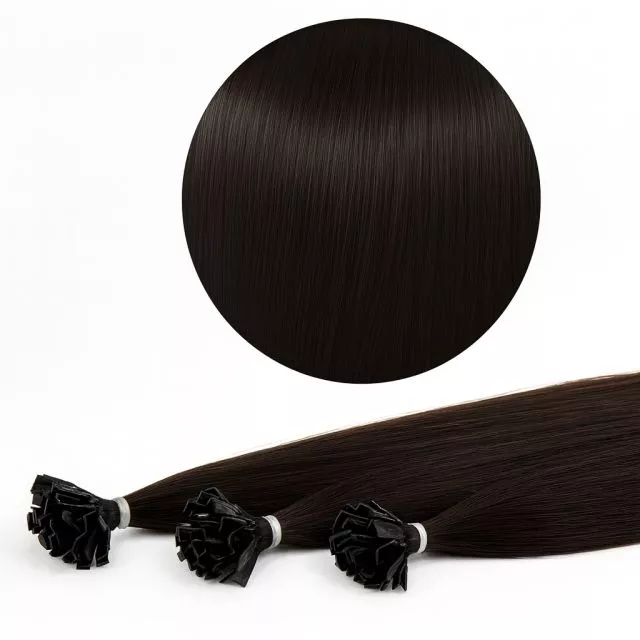 Nail Tip Hair Extension 60cm 1B#