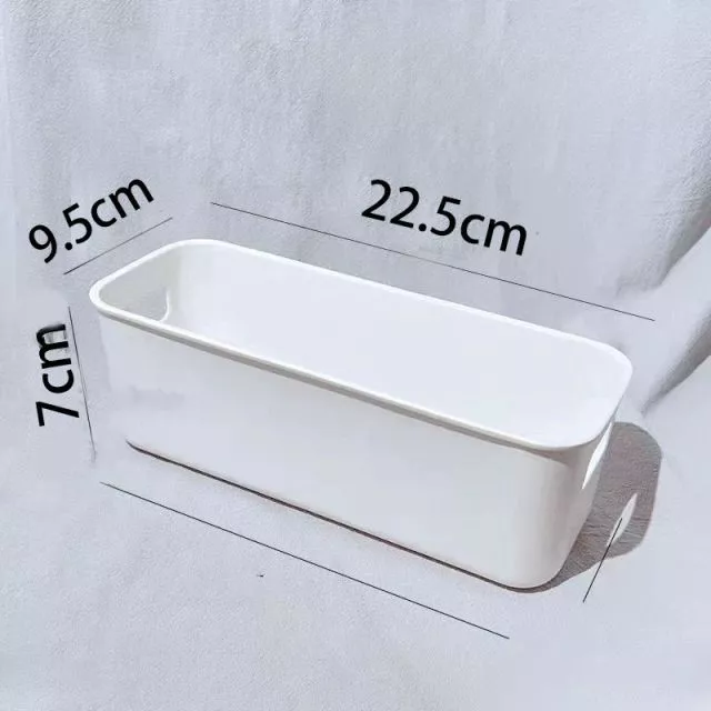Storage Box White Small 22.5cm x 9.5cm x 7cm