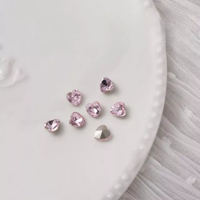 Nailart Diamond Heart 5mm x 5mm 5pcs