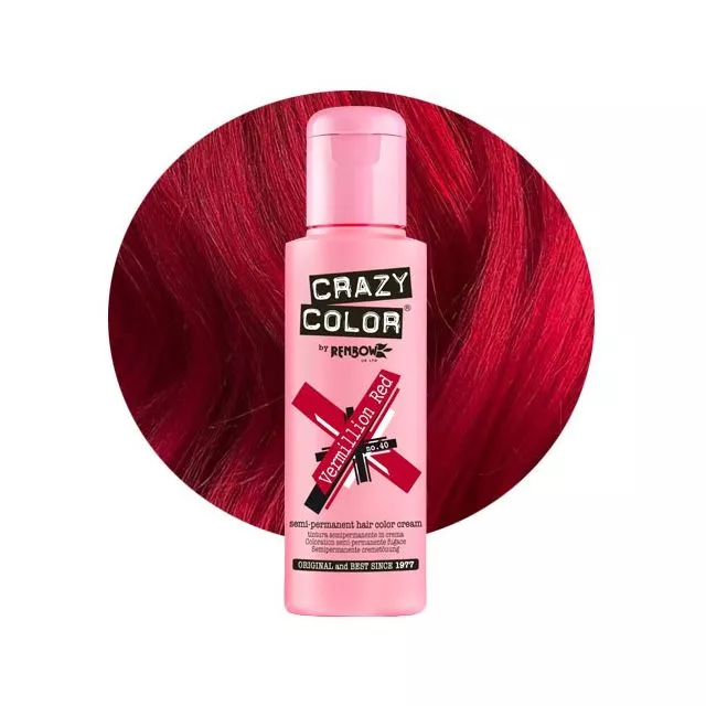 Crazy Color Vermillion Red #40
