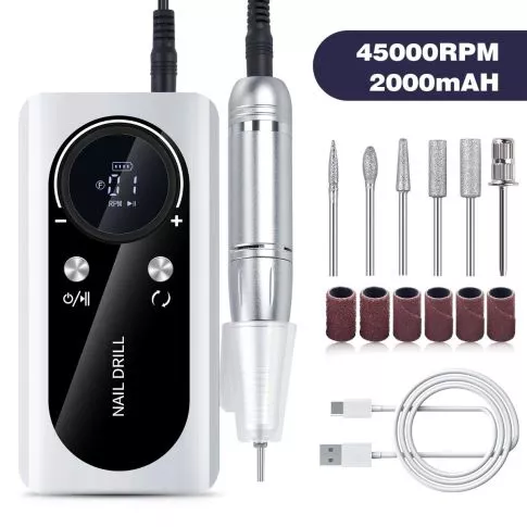 Rechargeable Cordless Nail Drill 45000rpm