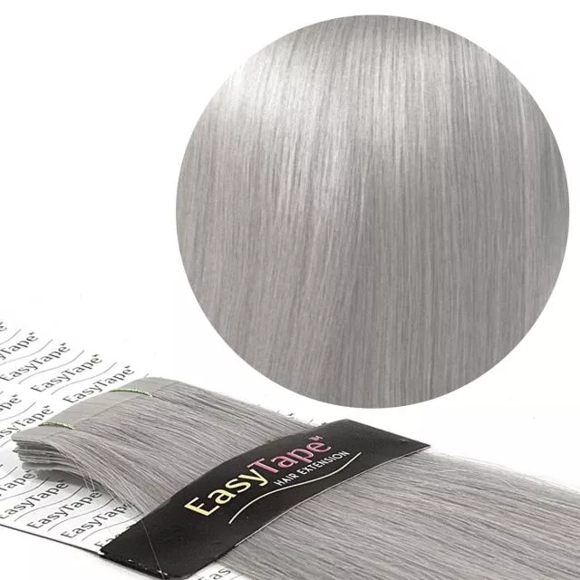 Tape-In Hair Extension 40cm Light Silver Ash#