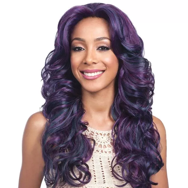 Bobbi Boss Lace Front Wig MLF199 Black Pearl OL/RSBERRY