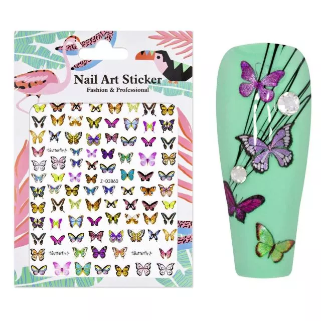 Nailart Sticker Butterfly 2
