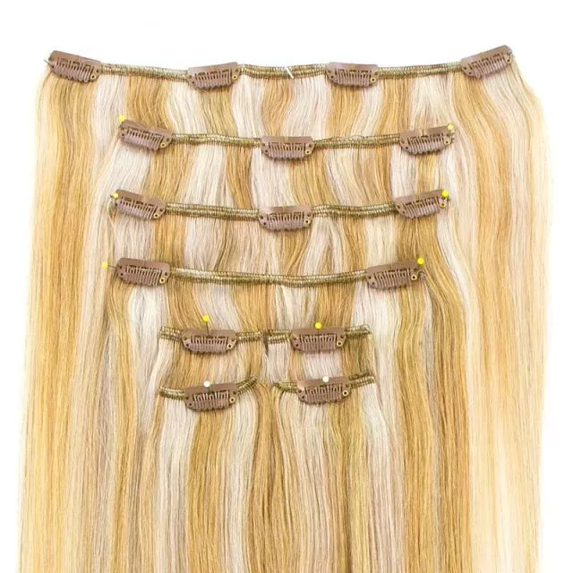 Clip-In Hair Extension 40cm / 100g Color P18/Whiteblond#