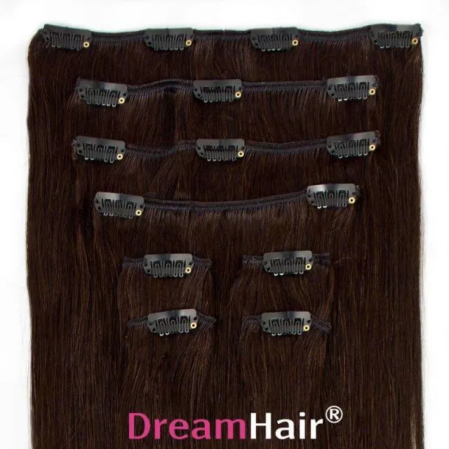 Clip-In Hair Extension 40cm / 100g Color 1B#