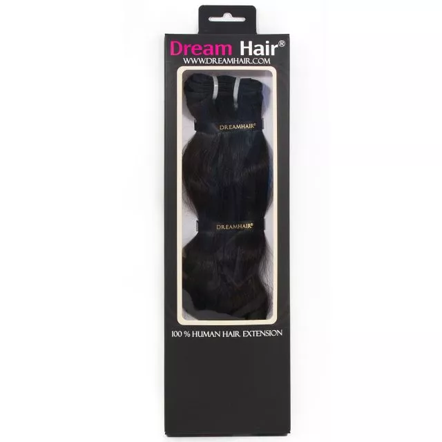 DreamHair Natural Indian Hair Weft Straight 40cm