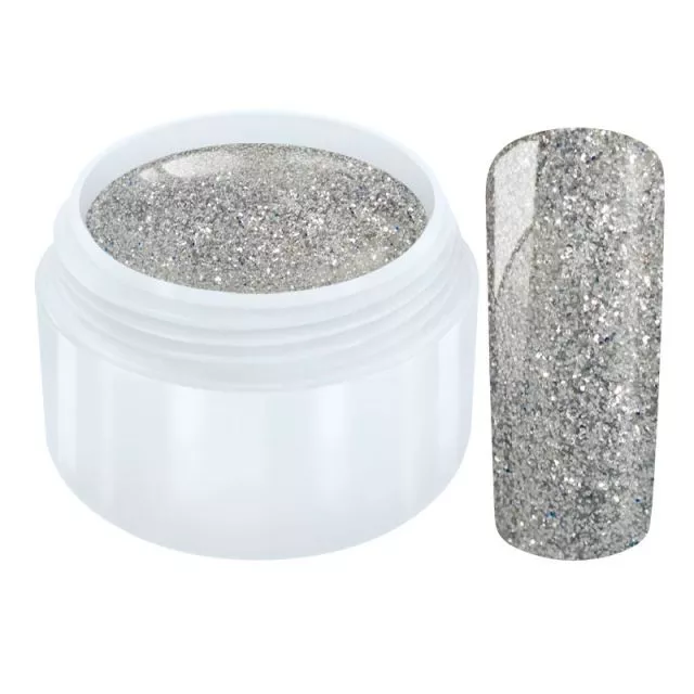 Glitter Color Gel Silver