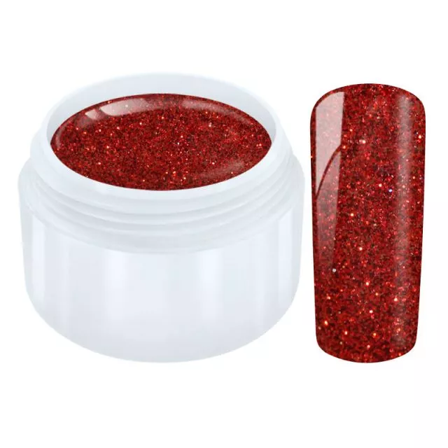 Glitter Color Gel Wine Red