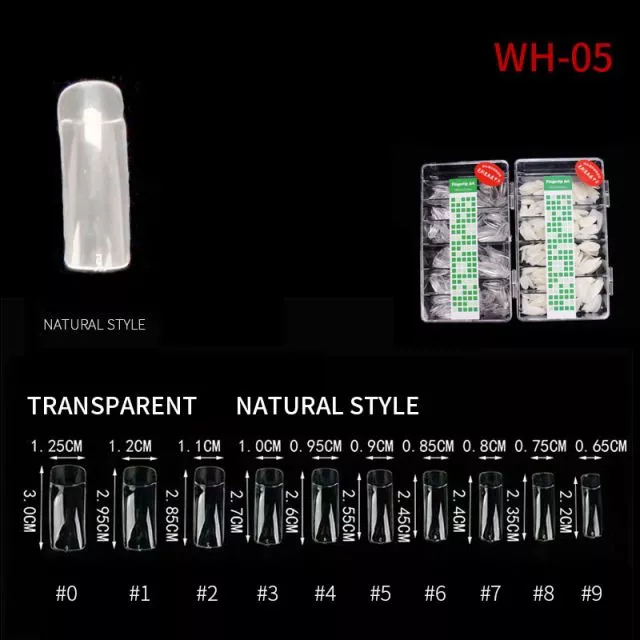 Nail Tip Natural Style WH05 Natural 500 pcs