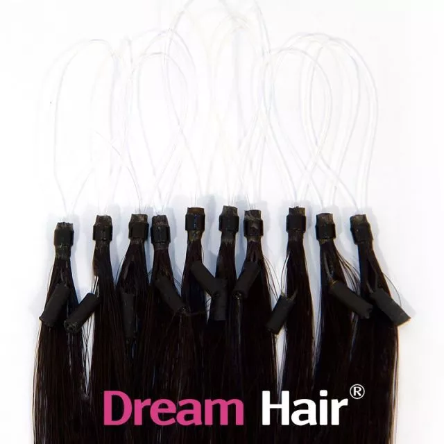Micro Loop European Hair Extension 50cm 1B#
