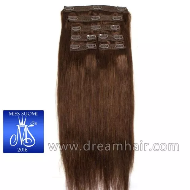 Luxury Clip-In Hair Extension Miss Finland Edition 50cm / 200g 4#