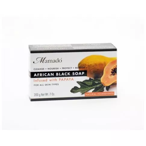 Mamado African Black Soap 200g Papaya