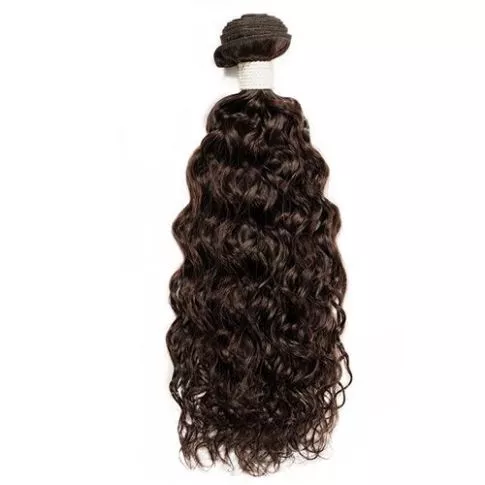 100% Virgin Brazilian Hair Weft, Spanish Wave / 30cm / #Natural Dark
