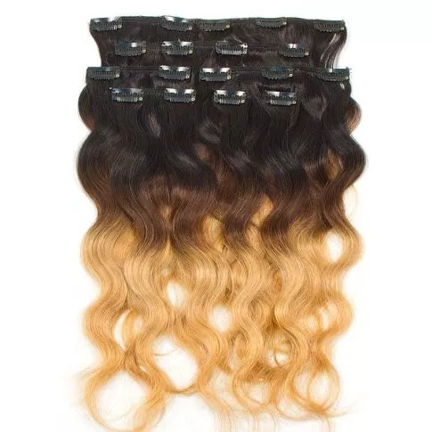 Clip-In Hair Extension Ombre 8pcs / 120g / 45cm 1B / 4 / 27