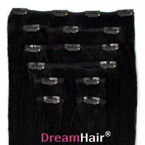 Clip-In Hair Extension 40cm / 100g Color 1#