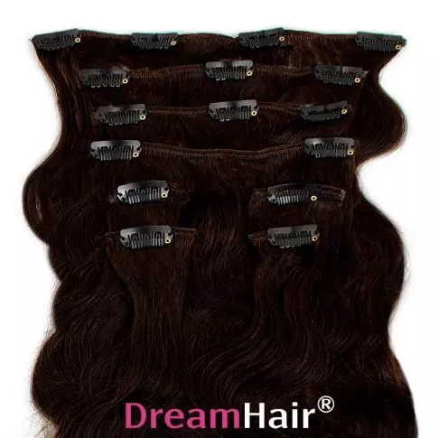 Clip-In Hair Extension Curly 40cm / 100g Color 1B#