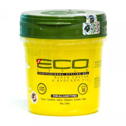Eco Style Professional Black Castor Gel 236ml