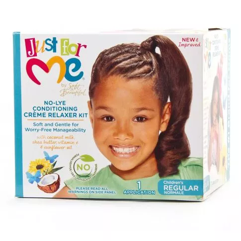 Just for Me Children No-Lye Condition Creme Relaxer System Regular