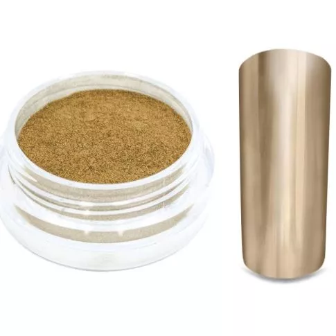 Mirror Chrome Powder Gold