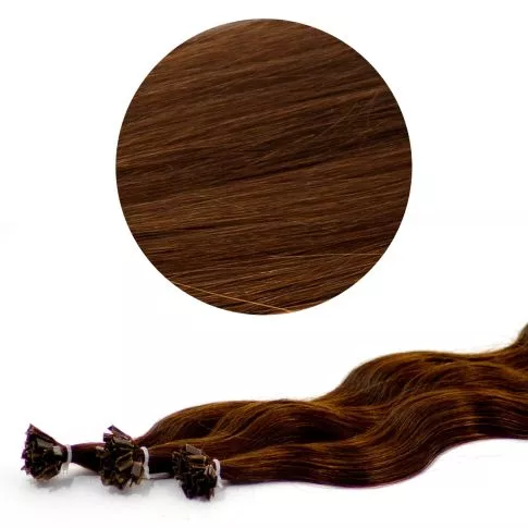Nail Tip Hair Extension B-Wave 50cm 4#