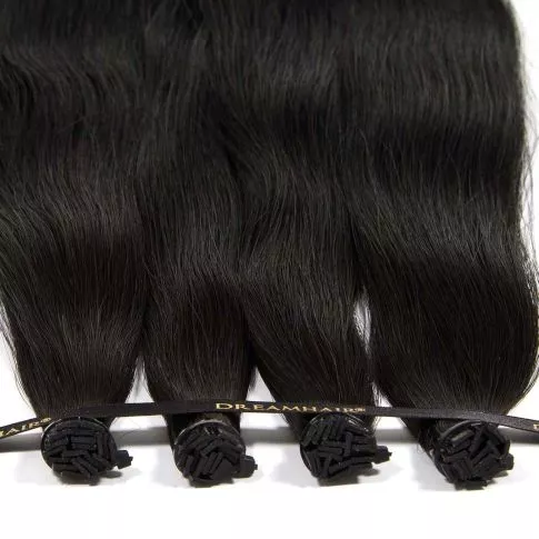 DreamHair Slavic Nail Tip Hair 25kpl / 25g / 60cm / 1B#