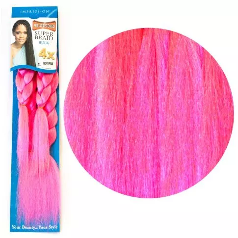 Impression Super Braid Bulk 4 pcs Hot Pink#